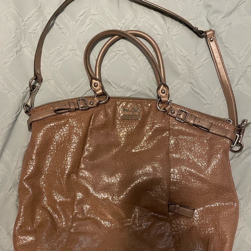 Coach shimmery gold purse